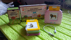 Complete set of the electric kids learning machine and educational flash cards.