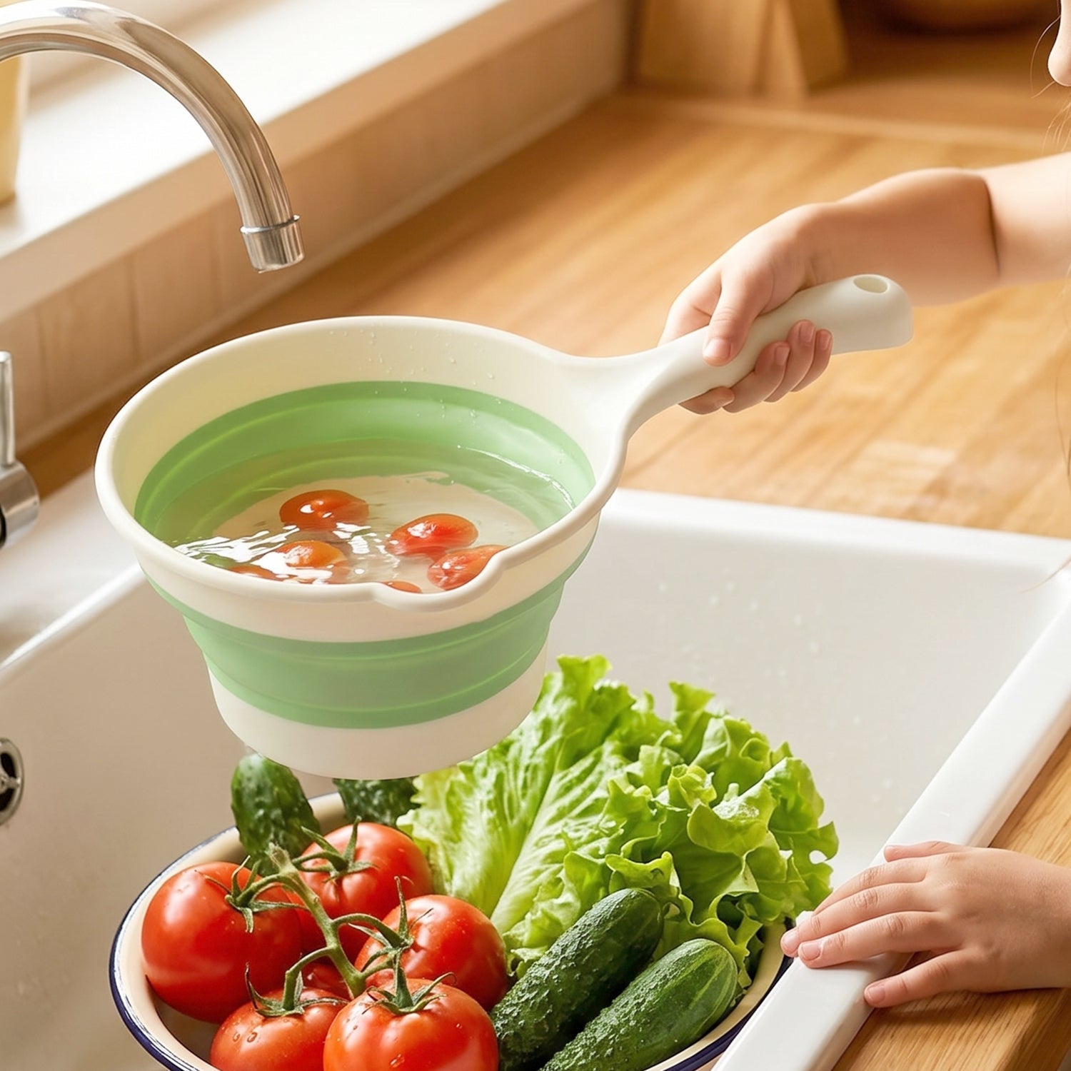 Water dipper suitable for daily use in bathroom or kitchen