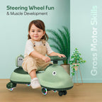 Twist and go swing car toy for toddlers with music