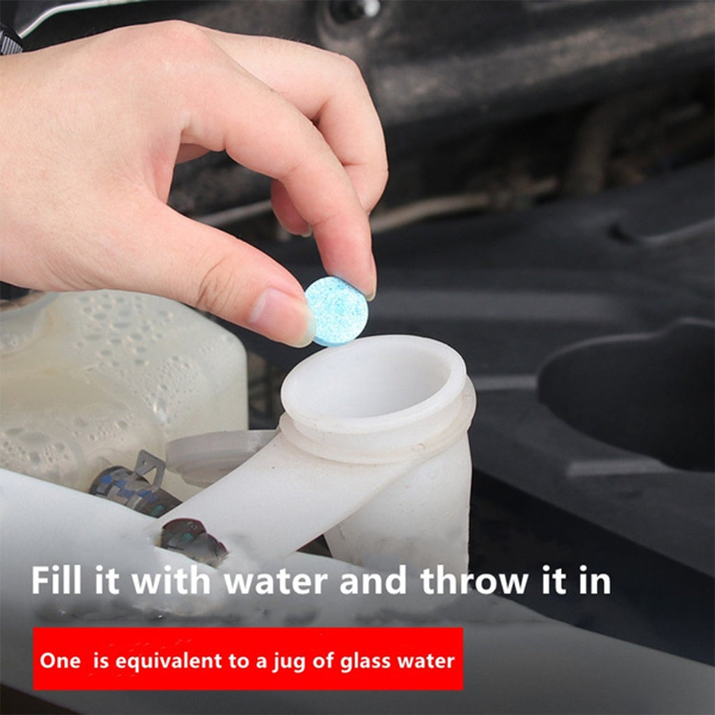 Packaging of car wiper detergent tablets for vehicle cleaning