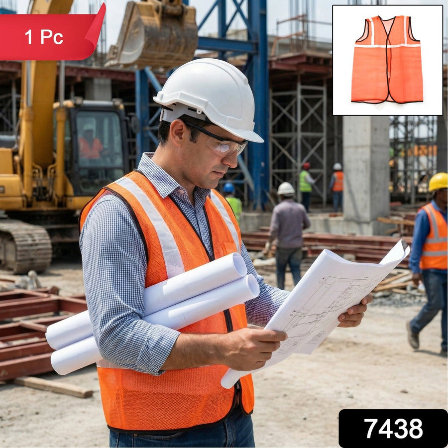 Orange Safety Jacket – High Visibility Vest | Velvet Wheels