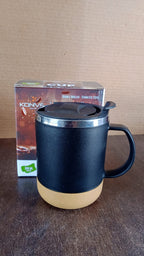 Profile view of 350ml insulated travel coffee mug by Konvex