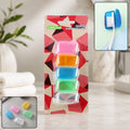 Toothbrush head cover caps set, travel protective hygiene case (5 pc set)