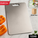 Stainless Steel Cutting Board – Durable & Hygienic 31x20 cm