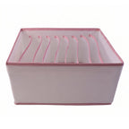White background of 9 grid clothes storage box