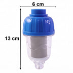 Size and dimension guide for shower filter