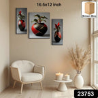 Modern floral MDF wall art painting for living room