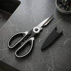 Kitchen scissors with stainless steel blades