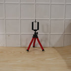 Mini tripod stand in use for daily mobile phone photography