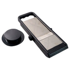 Vegetable cutter and slicer with safety holder for fingers