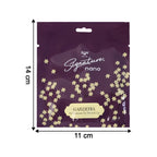 Packaging showing the floral fragrance of the Gardenia Air Freshener Sachet.
