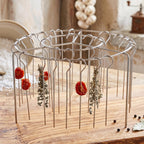 Space saving air fryer accessory for skewered dishes