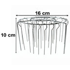 Detachable steel skewer rack for kebabs and grills