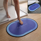Anti slip bathroom floor mat, super absorbent quick dry bath mat (1 pc)