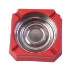 Square design heat-resistant ashtray with clean and simple look