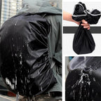 Waterproof rain cover for small backpack with elastic closure
