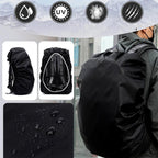 Foldable waterproof rain cover for travel backpack use