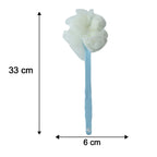 33cm long handle shower brush in use