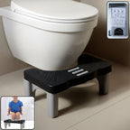Ergonomic portable toilet potty stool with anti-slip footrest