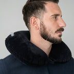 Self inflating portable neck support