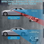 Self-adhesive 360° car rear view blind spot mirror
