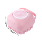 Lightweight silicone bath scrubber for body cleansing