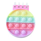 Colourful fidget diary with pop bubbles for children