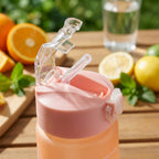 Portable motivational gradient water bottle suitable for kids and adults