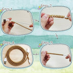 Brown spiral cord saver wrap preventing cable damage and tangles.