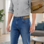 Buckle less elastic stretch belt