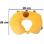 Comfortable plush U shape pillow for long trips