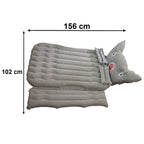 Folded portable car air mattress for easy storage in car or luggage