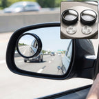 Round Blind Spot Mirror Wide Angle Rear View for Car 360 Degree (2 Pc Set)