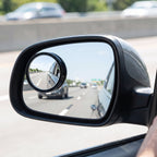 Round Blind Spot Mirror Wide Angle Rear View for Car 360 Degree (2 Pc Set)