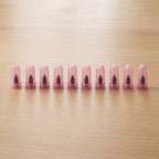 Pink tubeless tire repair screw nails 10-piece set for emergency repairs