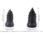 Size comparison of pink tire repair nails for easy identification