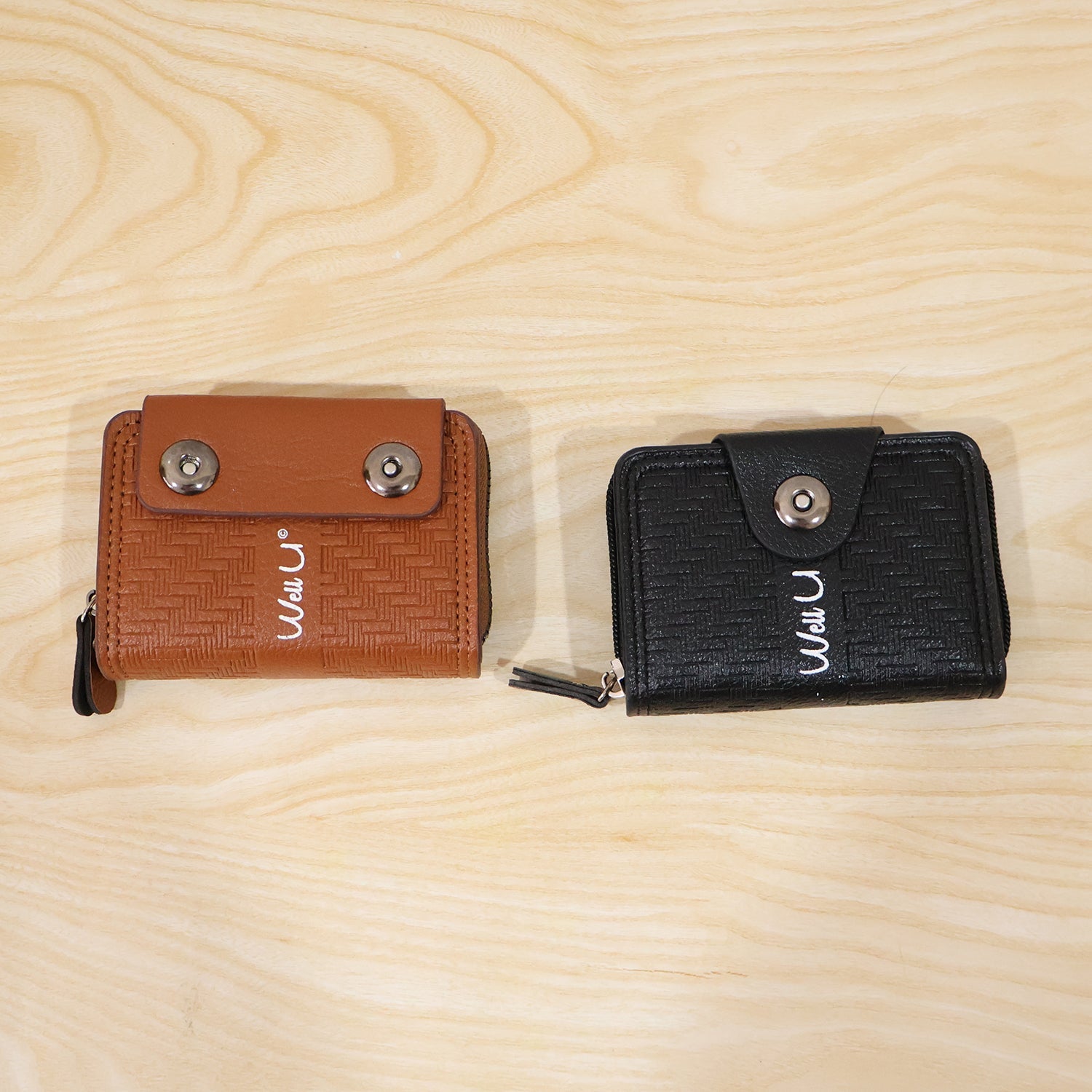 Black Zip-Around Card Holder Wallet – Secure Multi-Card Organizer