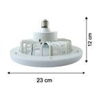 Foldable blade ceiling fan with LED lamp and remote control