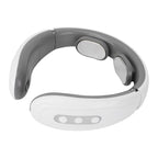 Wireless cervical massager with heat and pulse for neck relaxation
