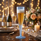 Reusable champagne flute set for toasts and festive occasions