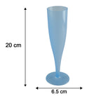 Shatterproof plastic wine glasses in bright colours, pack of 6