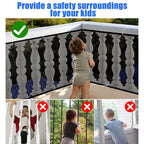 Durable balcony protection net for child and pet safety