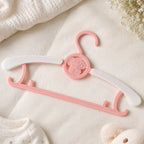 Space-saving lightweight plastic hanger for kids wardrobe