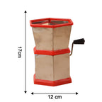 Stainless steel manual chilli cutter with hexa-style chamber