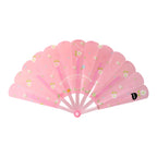 Graceful one flick folding action of the ladies hand fan