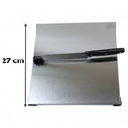 Stainless Steel 2 In 1 Cutting and Chopping Board with Built In Knife (1 Set) view 6