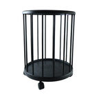 Durable metal laundry bin with removable liner bag