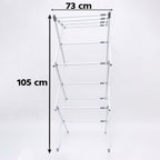 3 Tier Folding Clothes Drying Rack Laundry Cloth Dryer Stand for Balcony (1 Set) view 6