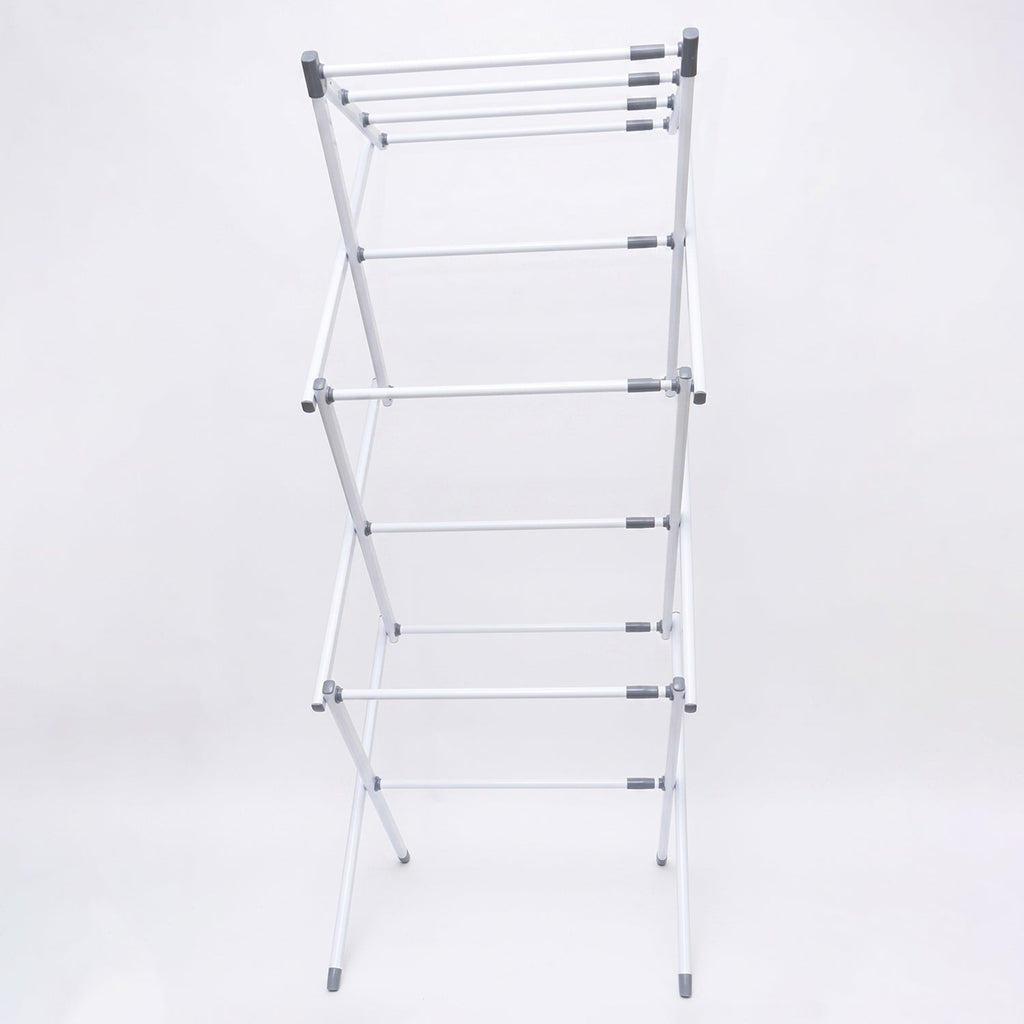 3 Tier Folding Clothes Drying Rack Laundry Cloth Dryer Stand for Balcony (1 Set) view 5