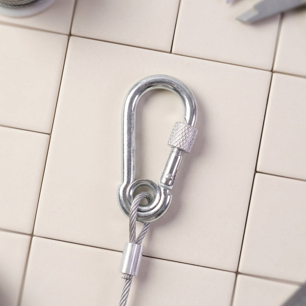 Clothesline wire hook detail